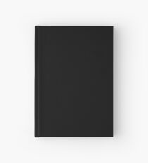 Solid Black Accent Decor Hardcover Journal
