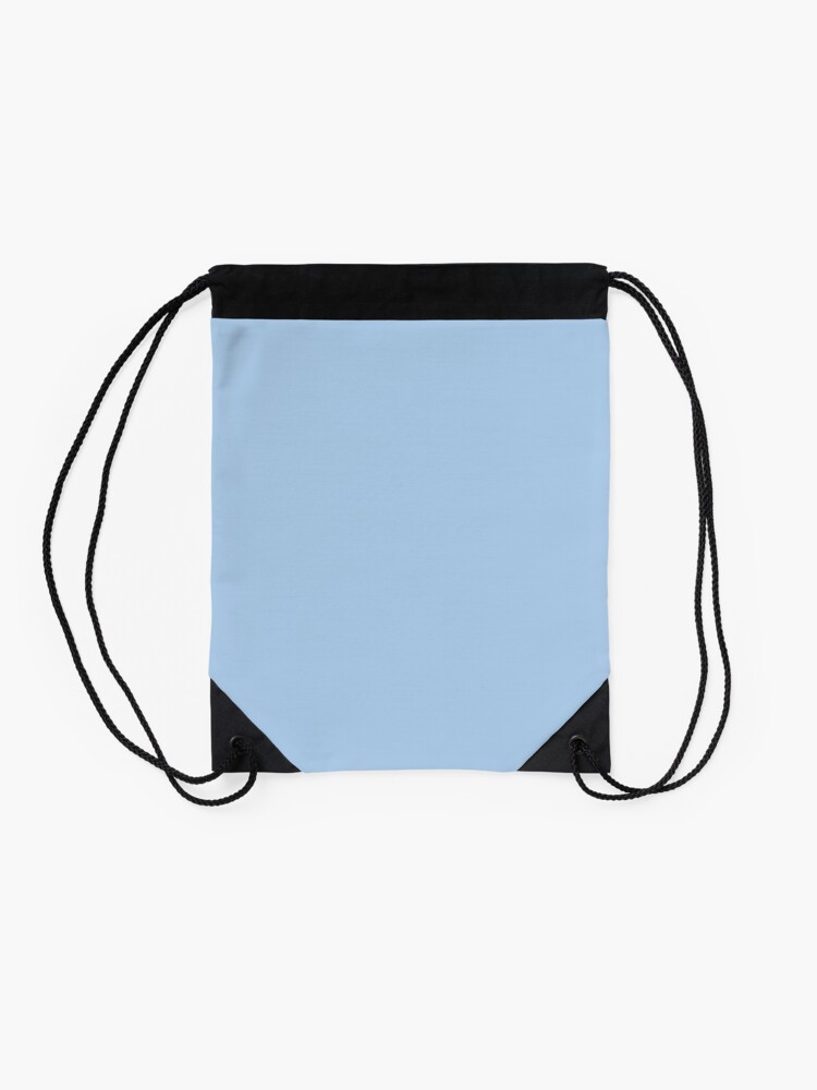 Alternate view of Baby Blue Solid Color Decor Drawstring Bag