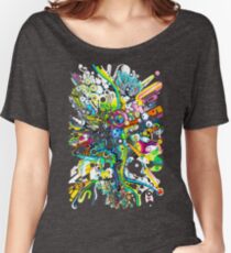 Tubes of Wonder - Abstract Watercolor + Pen Illustration Women's Relaxed Fit T-Shirt