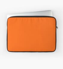 Festliche Orange Akzent Solid Color Decor Laptoptasche