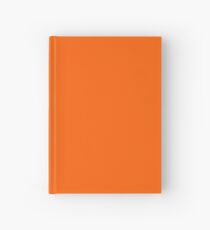 Festive Orange Accent Solid Color Decor Hardcover Journal