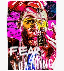 fear and loathing trippy print Poster