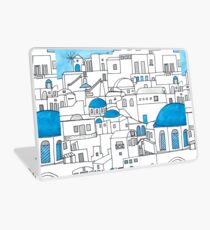Santorini Blue and White Paradise Laptop Skin