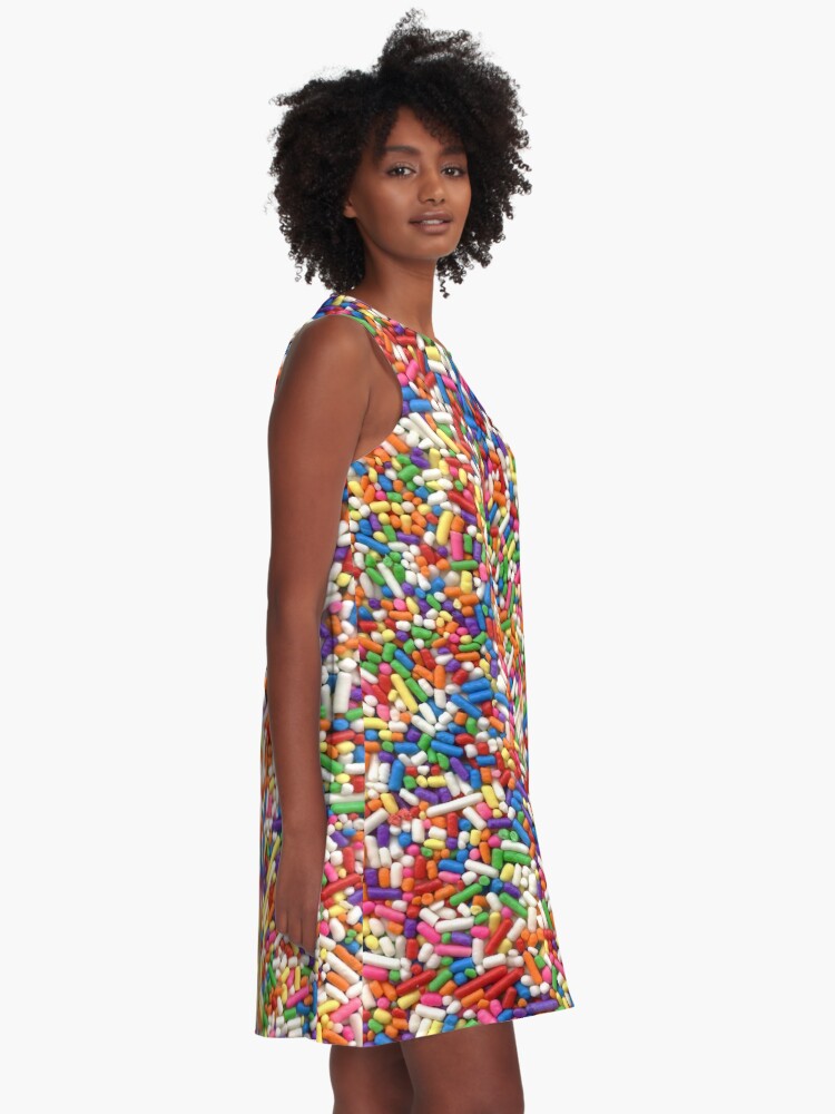 Alternate view of Rainbow Sprinkles A-Line Dress