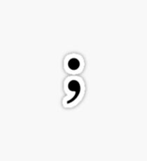 Semi colon Sticker