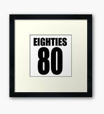 Eighties Framed Print