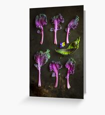 Kale and peas Greeting Card