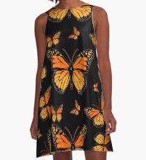 Monarch Butterfly Rapsody A-Line Dress
