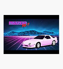 Mazda RX7 FC Photographic Print