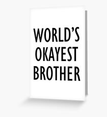Der beste Bruder der Welt Grußkarte
