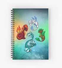 Four Elements - Dragons Spiral Notebook