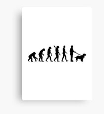 Evolution Cocker Spaniel Canvas Print