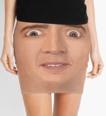 Creepy Cage Face Mini Skirt