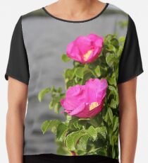 Roses sauvages Top mousseline
