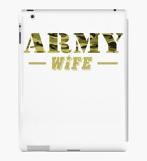 Army Wife - Proud Army Wife T-Shirt iPad Case/Skin