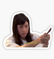 stay back Sticker
