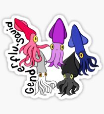Genderflu-squid Sticker