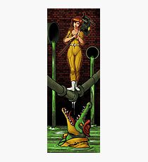 The Haunted Sewer: Reporter Girl Photographic Print