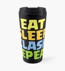 Essen Sie Schlaf-Zusammentreffen-Wiederholungs-lustiges Geschenk Thermosbecher