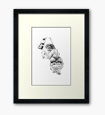 MARCUS AURELIUS ANTONINUS AUGUSTUS / black and white Framed Print