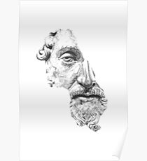 MARCUS AURELIUS ANTONINUS AUGUSTUS / black and white Poster
