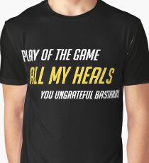 Healer Support Mains (Salty) Graphic T-Shirt