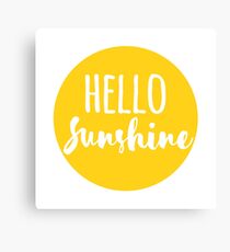 Hello Sunshine Canvas Print
