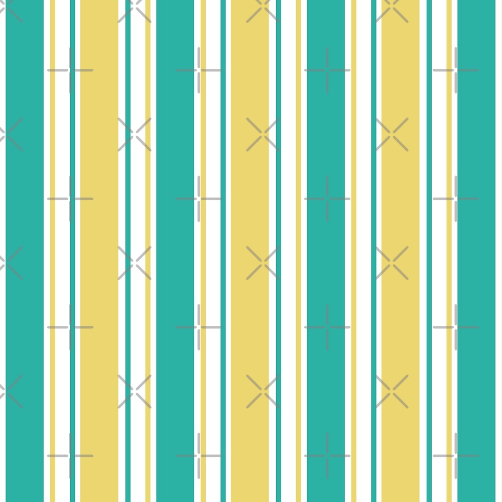 Yellow Green And White Stripes Pattern By Semas Redbubble