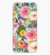 Vinilo o funda para iPhone Bonito jardín de acuarela floral