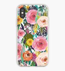 Pretty Watercolor Garden Floral iPhone Case