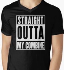Combine Harvester-Farmer T-Shirt Men's V-Neck T-Shirt