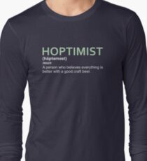Hoptimist Design für Craft Beer Lovers Langarmshirt