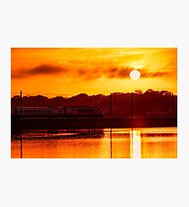 Acela Sunset Photographic Print