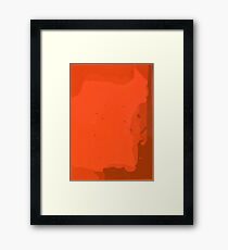 Orange you Simplistic Framed Print