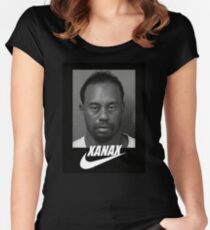 Tiger Woods Xanax Women's Fitted Scoop T-Shirt