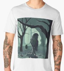 Owl on Grave Men's Premium T-Shirt