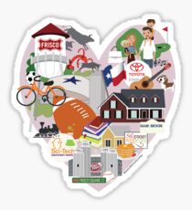 We Love Frisco Texas Sticker