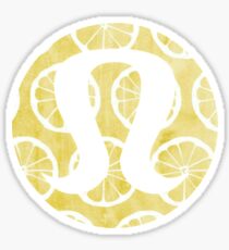 Watercolor Lemons Lululemon Sticker