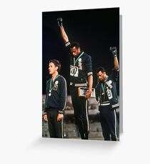1968 Olympische Spiele Black Power Salute Grußkarte