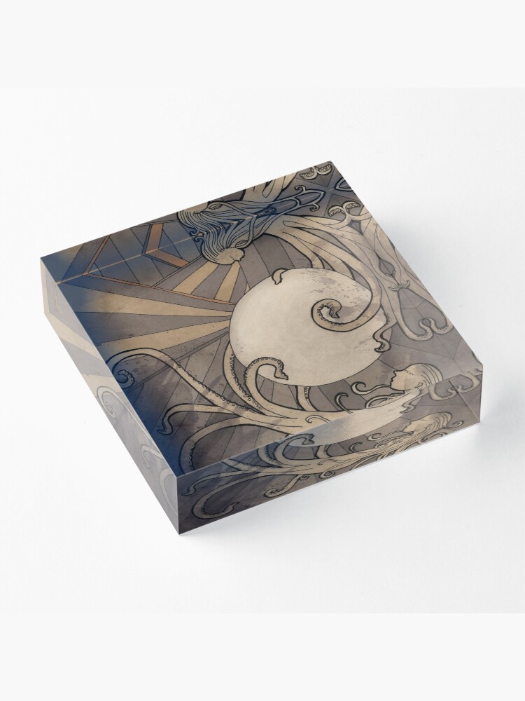 Alternate view of Pearl of the sea Acrylic Block