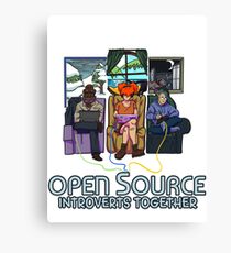 Open Source (Dark) Canvas Print