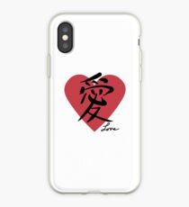 Love in Japanese Kanji iPhone Case