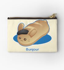 Bunjour - Cute French Bread Bunny Pun Studio Pouch