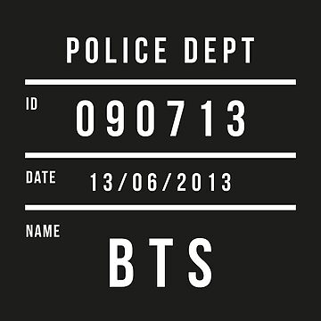 Poster BTS - Police Dept, Wall Art, Gifts & Merchandise