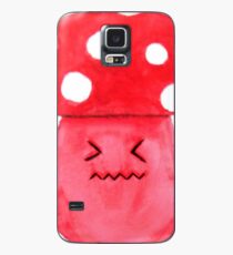 cute annoyed red mushroom watercolor painting Case/Skin for Samsung Galaxy