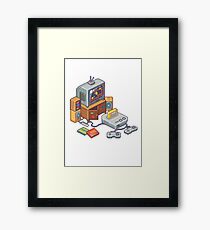 Retro gaming console Framed Print