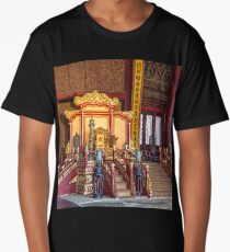 China. Beijing. The Forbidden City. Emperor's Throne. Long T-Shirt