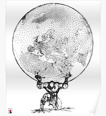 Atlas Black Poster