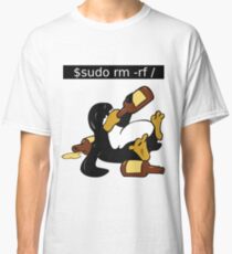 Funny Linux Command - Funny Linux shirts Linux Tux t-shirt Classic T-Shirt