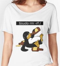 Funny Linux Command - Funny Linux shirts Linux Tux t-shirt Women's Relaxed Fit T-Shirt